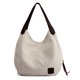 thumbnail image 1 of Women Girls Modern Canvas Shopper Shoulder Bag Handbag Top Handle Hobo Bag Bucket Bag, 1 of 1