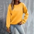 thumbnail image 4 of Basic Sweatshirts for Women 2025 Fall Winter Long Sleeve Crewneck Plain Athletic Sweatshirt Pullover Tops, 4 of 6