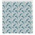 thumbnail image 3 of Ambesonne Marine Shower Curtain, Vintage Sketch Seahorse, 69"Wx70"L, White and Dark Teal, 3 of 3
