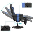 thumbnail image 2 of LVUYOYO Ergonomic Video Game Chair with Massage and Footrest, Black & Red, 2 of 7