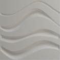 thumbnail image 5 of Ekena Millwork 19 5/8"W x 19 5/8"H Wave EnduraWall Decorative 3D Wall Panel, Textured Metallic Silver (12-Pack for 32.04 Sq. Ft.), 5 of 6