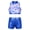 Blue Fish Scales, variant on MSemis Kids Girls Shiny Sequins Outfits Cropped Tops with Glossy Shorts Black 10