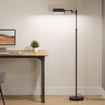 thumbnail image 2 of SUNMORY Dimmable LED Pharmacy Floor Lamp, 16W/1500LM Bright Reading Floor Lamp with Remote & Touch Control, 350&deg;Swing Arm, Adjustable Task Craft, 2 of 9