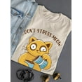 thumbnail image 3 of Don't Stress Meow T-Shirt Women -Smartprints Designs, Female XX-Large, 3 of 4