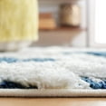 thumbnail image 4 of SAFAVIEH Moroccan Tassel Larry Geometric Shag Runner Rug, Blue/Ivory, 2'3" x 12', 4 of 11