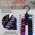 thumbnail image 3 of IPOW Upgraded 2 PCS See Everything Cross X 20 Tie Rack Holder,Rotate to Open/Close Tie and Belt Hanger with Non-Slip Clips,360 Degree Swivel Space Saving Organizer, 3 of 6