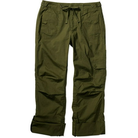 Faded Glory - Women's Roll-Cuff Cargo Pants