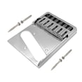 thumbnail image 1 of kokiya Brass Bridge for Electric Guitars Musical Instrument Accessory Professional Easy Silver, 1 of 9