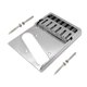 thumbnail image 1 of Componente de puente de latón para guitarra eléctrica, pieza de reparación duradera para el sustain de la guitarra. Plata, 1 of 9