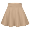 thumbnail image 5 of lcziwo School Uniform for Girls Tennis Golf Pleated Mini Skirts Athletic Cute Pull On Skirt Spring Summer Clothes Khaki, 5 of 9