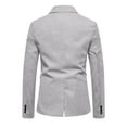 thumbnail image 5 of Hueook Blazers for Men Big Tall Clearance Men's Two Piece Suit Long Sleeve Business Wedding Party Jacket Vest Pants Coats for Men, 5 of 7