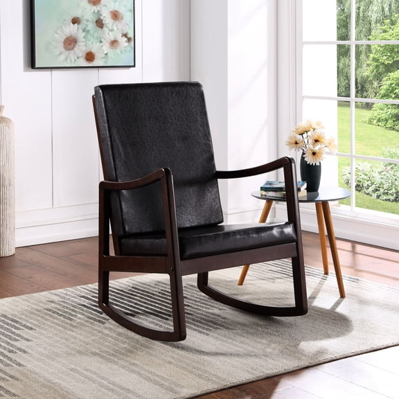 Red or Dark Brown Rocking Chair for Home Use / Relaxing Seating