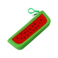 thumbnail image 2 of HBBKVI Silica Gel Pencil Case, Watermelon Shaped Pencil Bag for Adults Office College, Multi-Purpose Stationery Pen Bag with Zipper, 2 of 8