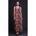 thumbnail image 3 of Bimba Rayon Floral Printed Womens Long Dress Chic Bohemian Summer Maxi Beach Wear-Medium, 3 of 4