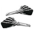 thumbnail image 2 of Kuryakyn Skeleton Hand Mirrors, Chrome Stem with Black Head, 2 of 3