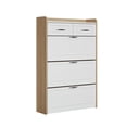 thumbnail image 6 of Jopath Shoe Organizer White +Oak Color Shoe Cabinet With 3 Doors 2 Drawers,Large Space For Storage With 2 Drawers, Shoe Storage Cabinet For Living Room, Hallway, Entryway, 6 of 6