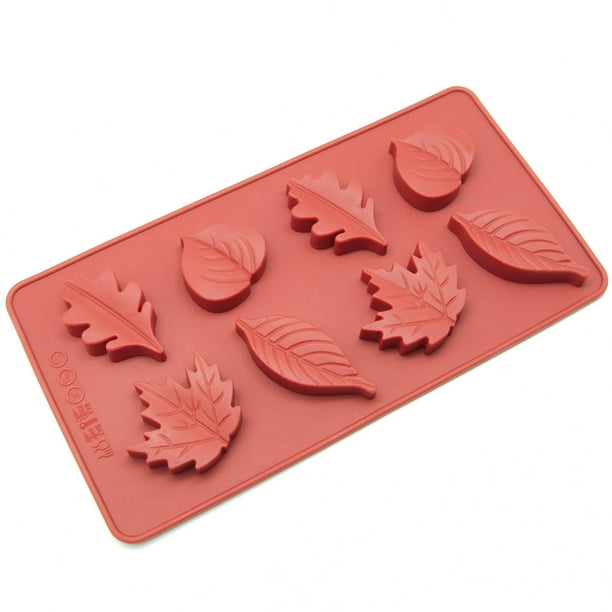 Freshware 8Cavity Maple Leaves Silicone Mold for Chocolate, Candy and Gummy, CB600RD Walmart
