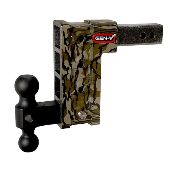 Gen-Y Hitch Trailer Hitch Ball Mount GH-614-MO MEGA-DUTY; Fits 2-1/2 Inch Receiver; 21000 Gross Trailer Weight; Adjustable; Non-Stowable; 9 Inch Drop