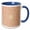 Blue/White, variant on 3drose, Colorful Hypnotic Geometrical Circular Mosaic Background Design, 11oz Mug