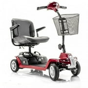 Shoprider - Escape - Portable Travel Scooter - 4-Wheel - Burgundy - PHILLIPS POWER PACKAGE TM - $500 VALUE