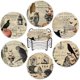 thumbnail image 1 of wonima44 6Pcs Halloween Coasters with Holder Vintage Owl Crow Skull Ceramic Drink Coasters Absorbent Cup Mat for Home Kitchen Party Table Protection, 1 of 1