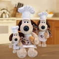 thumbnail image 2 of Gromit Plush Wallace Toys Chef Style Anime Puppy Stuffed Dolls Kawaii Room Decor Dog Toy Collection Kids Birthday Xmas Gift, 2 of 5