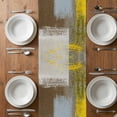 thumbnail image 6 of Yellow Brown Table Runner - 90 Inch Long, Kitchen Dining Table Runner Dresser Scarves, Abstract Blue White Vintage Oil Painting Farmhouse Decor for Coffee Tables Wedding Party Banquet, 6 of 8