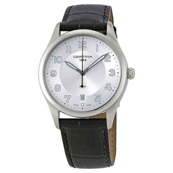 Certina DS-4 Silver Dial Black Leather Men's Watch C022.410.16.030.00