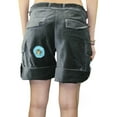 thumbnail image 3 of Custo Barcelona Women's Globus Tie-Waist Cargo Shorts 2/36 Charcoal Grey, 3 of 3