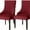 Burgundy, variant on Velvet Wingback Side Chair Cover Slipcover Stretch Washable Sloping Armchair Accent Chair Protector Seat Cover for Dining Room Banquet Home Party Decor 1PACK