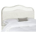 SAFAVIEH Sephina Rustic Coastal Rattan Headboard, Queen, White