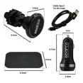thumbnail image 4 of Soporte Porta Celular Magnético C/ Cargador Cable Usb Sparco, 4 of 6
