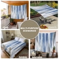 thumbnail image 6 of Blue Gray Tapestry for Bedroom Wall Hanging Tapestry, Modern Simple Abstract White Ombre Texture Ceiling Backdrop Tapestries Poster Blanket Wall Decor for Teens Room Living Room Dorm 39" x 59", 6 of 8