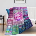 thumbnail image 2 of LHSHID Flannel Fleece Blanket American Football Field Green for Bedroom Couch Travelling Comfortable All Season Air Conditioning Blanket for Adult Chidern 40x50in, 2 of 6