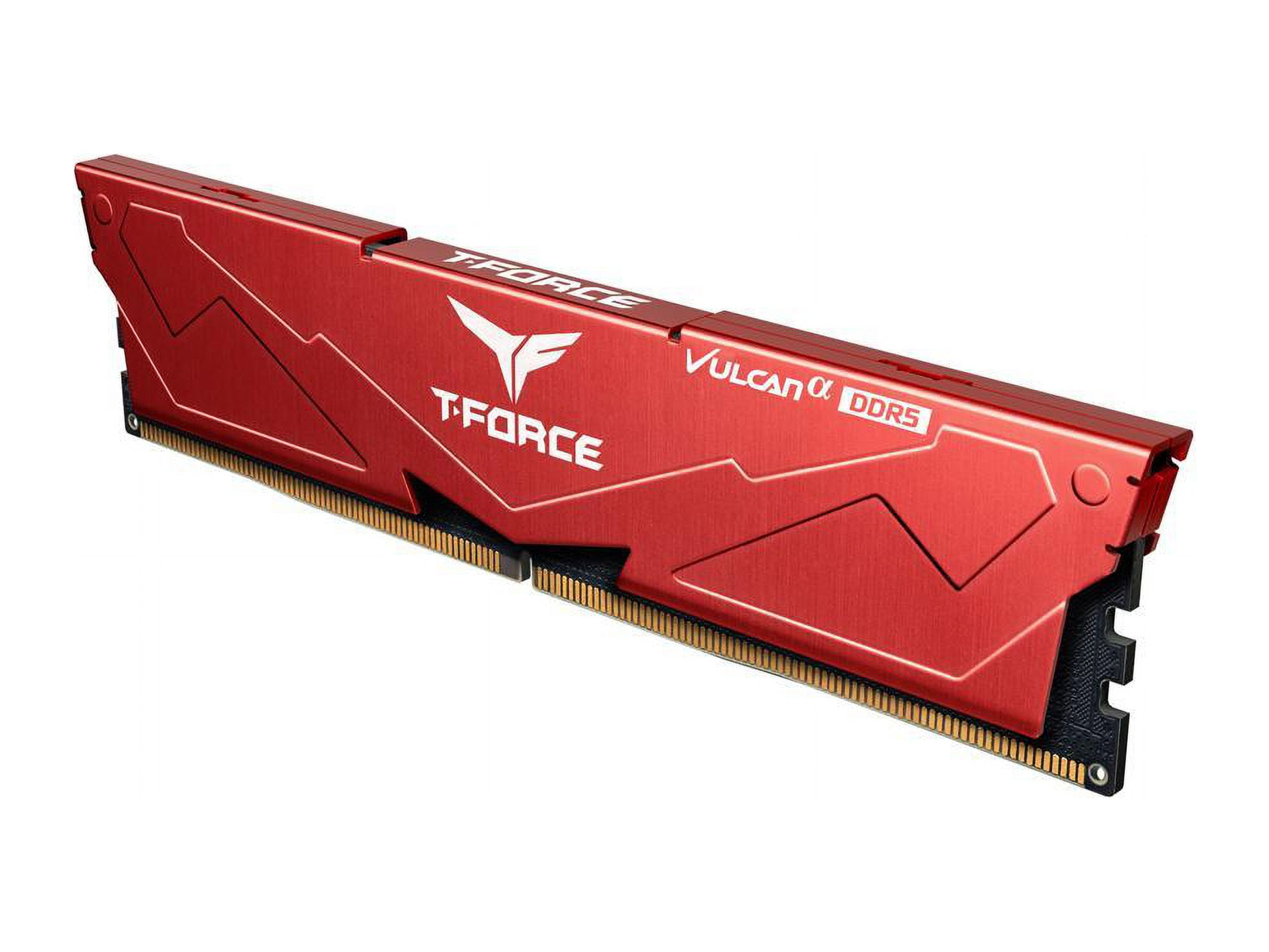 Team Group Vulcan alpha 32GB (2 x 16GB) 288-Pin PC RAM DDR5 6000 (PC5 48000) Desktop Memory Model FLARD532G6000HC38ADC01