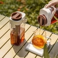 thumbnail image 2 of Zecic 1000ml Iced Coffee Maker Cold Brew Coffee Pot With Handle and Lid Kitchen Tool, 2 of 7