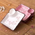 thumbnail image 5 of Dumpling Dish With Vinegar Dish, Ceramic Partitioned Dish, Creative, 5 of 5