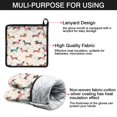 thumbnail image 7 of Colorful Funny Dachshund Kitchen Oven Mitt and Pot Holder Sets 4 Pcs for Baking, Cooking and Grilling, Heat Resistant Up To 392 °F, 7 of 7