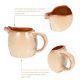 thumbnail image 4 of Jarra de cerámica para leche con pico y asa Jarra de cerámica para crema de café y leche, 4 of 5