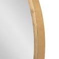 thumbnail image 5 of Kate and Laurel Travis Round Wood Wall Mirror, 31.5" Diameter, Gold, Modern Glam Wall Décor Accent, 5 of 7