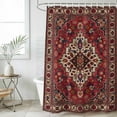 thumbnail image 2 of Small Stall Shower Curtain 48x72 Inch Narrow Half Size Country Boho Bath Curtains Bathroom Decor, Farmhouse Ethnic Abstract Nation Aesthetic Waterproof Fabric Shower Curtain Set with Hooks 48 Inch, 2 of 7
