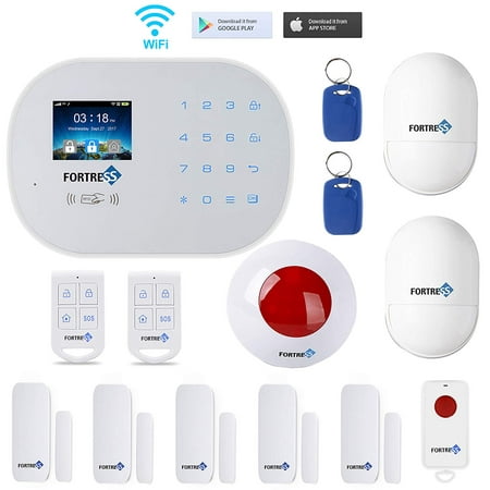 GSM 3G/4G WiFi Security Alarm System-S6 Titan Classic Kit Wireless DIY Home and Business Security System Kit by Fortress Security Store- Easy to Install Security