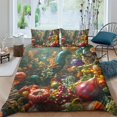 thumbnail image 1 of Bedding Sets 3D Strange Plants and Animals Printed Quilt Cover Set Creative Bed Gift,Twin (68"x86"), 1 of 5