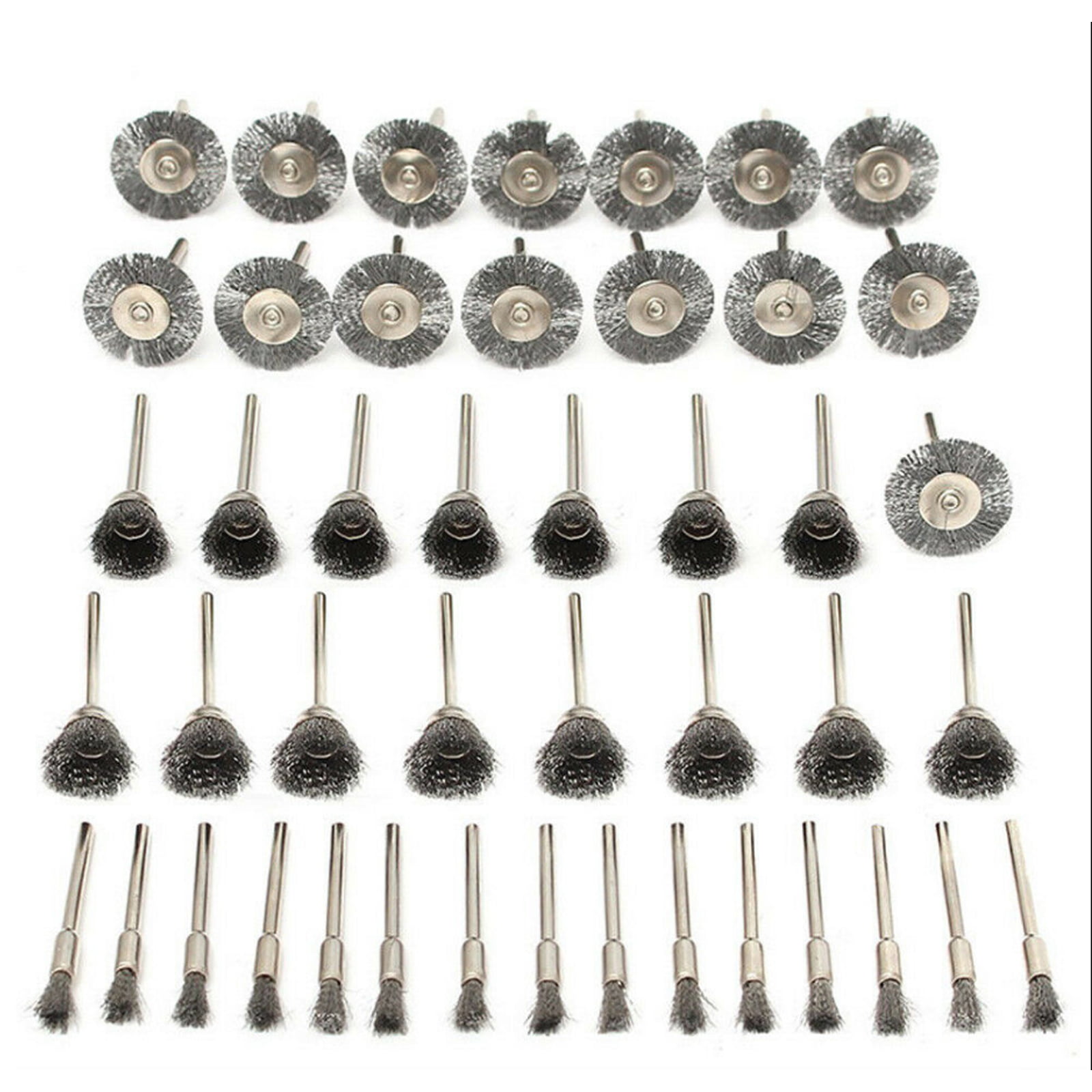 20Pcs 25mm Steel Wire Grinding Cup Brushes Kit for Polishing Dremel Rotary DIY 