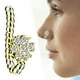 thumbnail image 2 of Anillos de nariz falsos en forma de U de cristal de 18 g, joyería sin perforaciones, calibre 18, sin perforaciones oro, 2 of 7