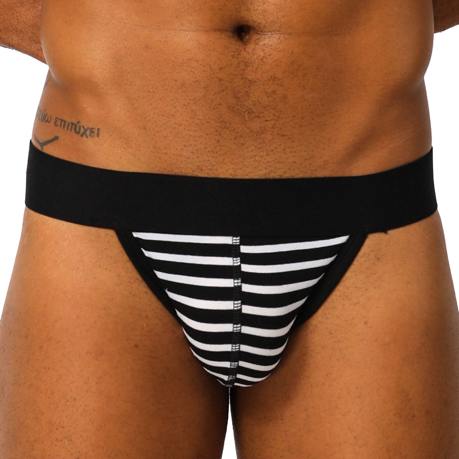 Pimfylm Underwear For Men Boxers Men's Jockstrap Underwear Breathable Mesh  Supporter Cotton Pouch Jock Briefs Black Medium 