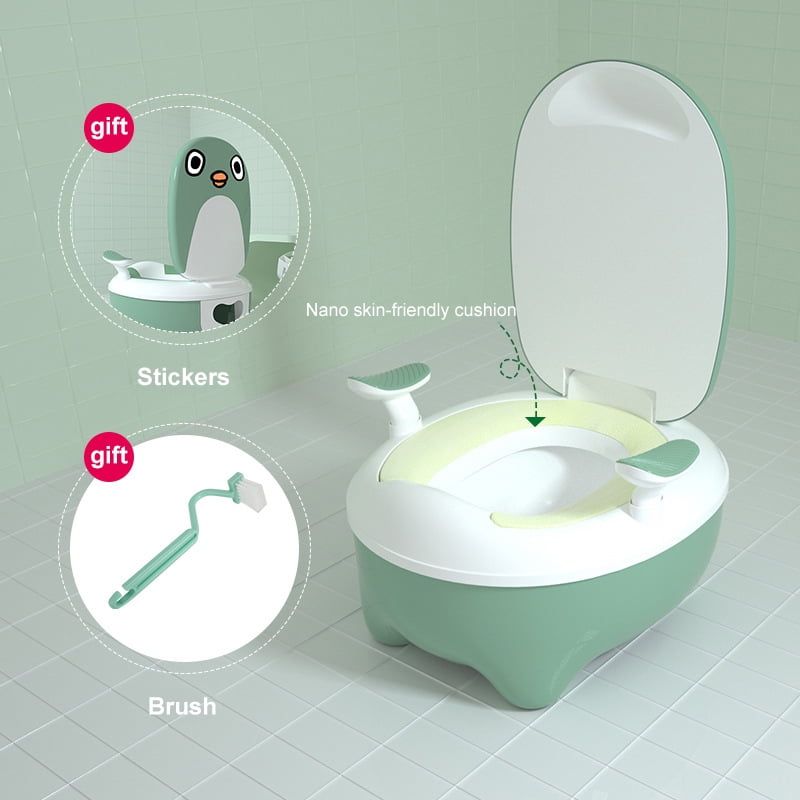 Baby Squatting Stool for Kid Boy Girl Baby Bedpan Urinal Green Bedpan