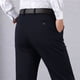 thumbnail image 5 of Pantalones de traje de hombre con cremallera y bolsillo, rectos, de tubo, de color liso, de poliéster, 5 of 9