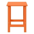thumbnail image 3 of WestinTrends Outdoor Side Table, All Weather Poly Lumber Adirondack Small Patio Table Square End Table for Pool Balcony Deck Porch Lawn Backyard, Orange, 3 of 15