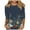 Multicolor Tops for Women_w, variant on CYMMPU Vintage Floral Printed 3/4 Length Sleeve Shirts Summer Fall Business Work Blouses Crewneck Basic Tees Fashion Tunic Tops 2025 Clothes for Women Multicolor M